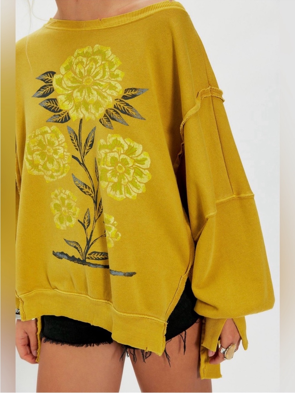 NWT Free People Graphic Camden Sweatshirt